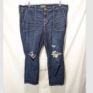 Torrid Perfect Boyfriend Ankle Stretch High-Rise Distressed Jeans Plus 22